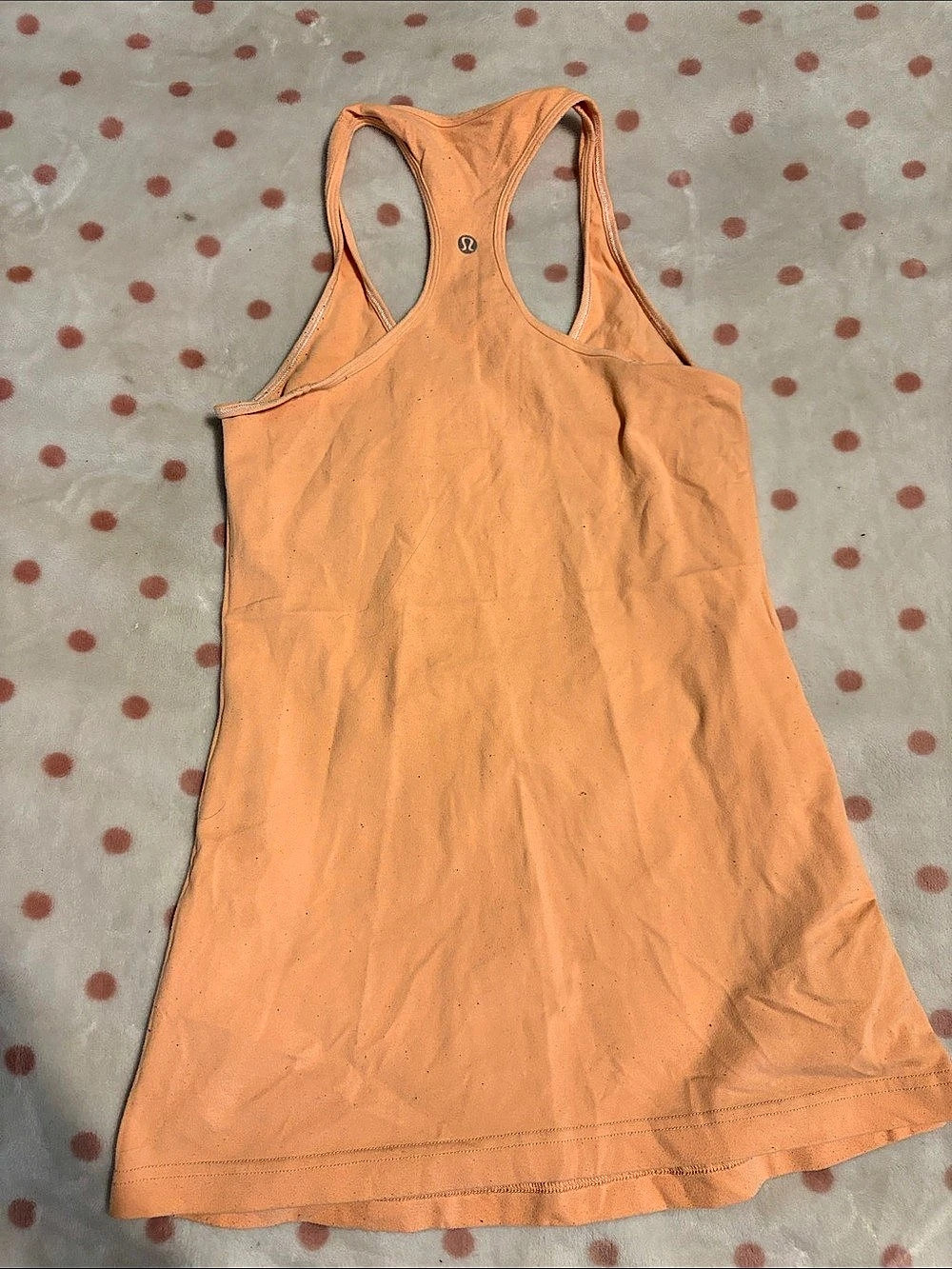 Lululemon Cool Racerback Orange Tank Top